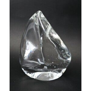 Vintage Art Glass Sailboat Artist Shirley Elford Signed Juno Award Artist Contem